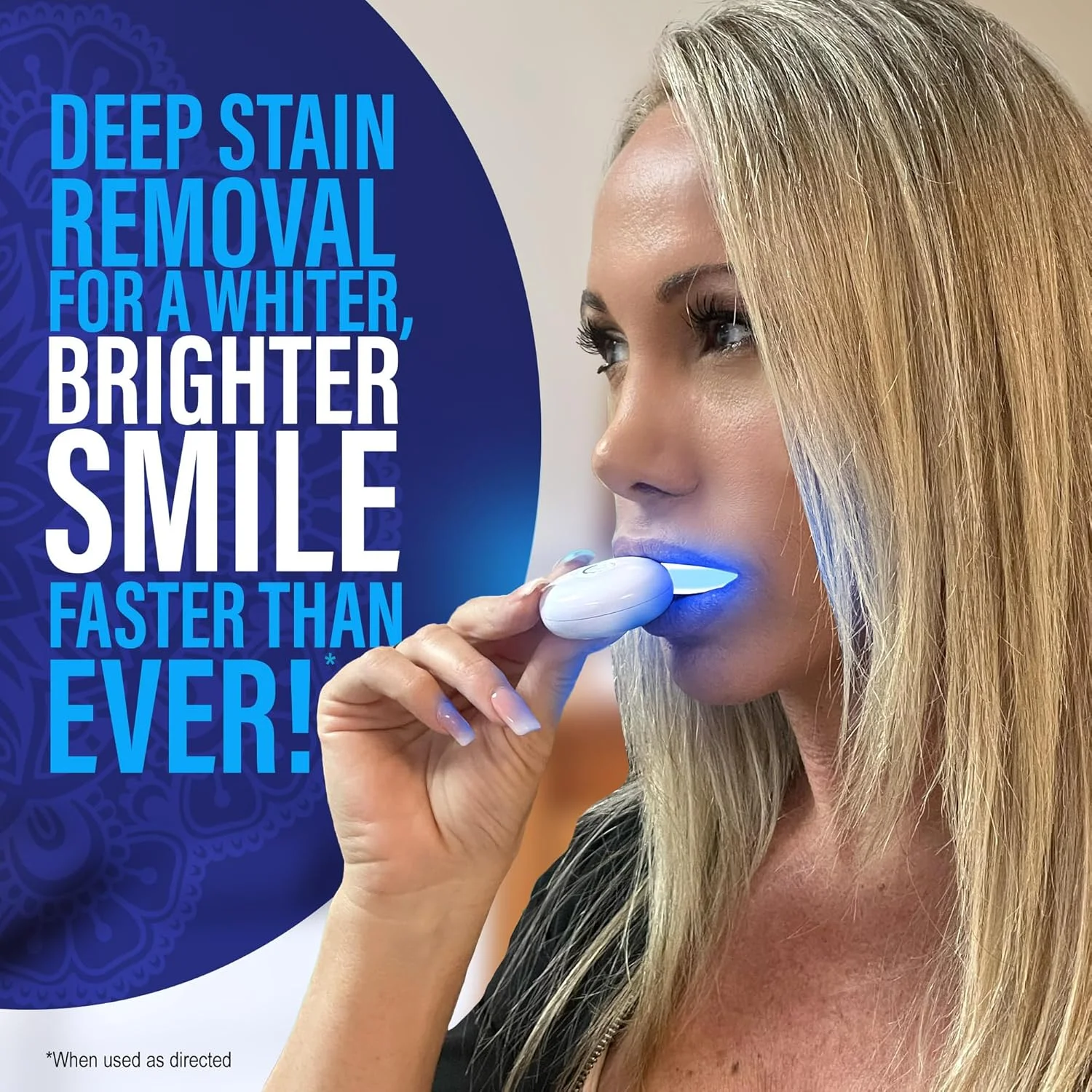 کیت سفید کننده دندان حرفه ای GuruNanda با نور LED و قلم سفید کننده، کمک به از بین بردن لکه های سطحی ناشی از قهوه، غذا، نوشابه، 40 بار استفاده کیت سفید کننده دندان حرفه ای GuruNanda با نور LED و قلم سفید کننده، کمک به از بین بردن لکه های سطحی ناشی از قهوه، غذا، نوشابه، 40 بار استفاده