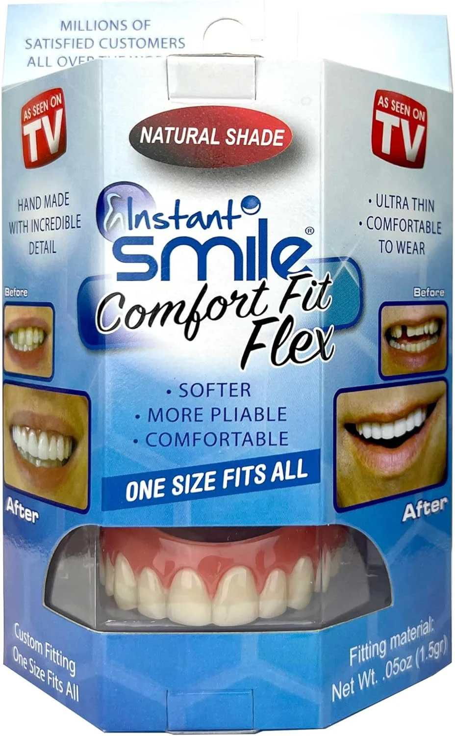 لبخند فوری، فیت راحت و انعطاف پذیر، رنگ طبیعی لبخند فوری، فیت راحت و انعطاف پذیر، رنگ طبیعی