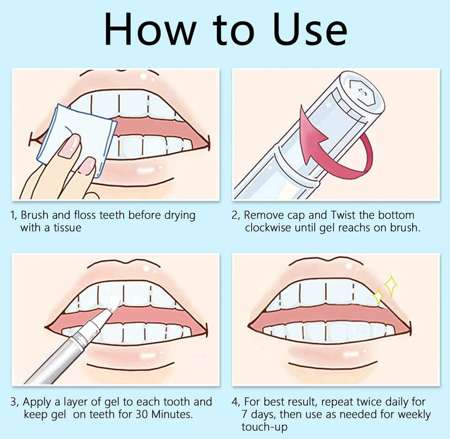 قلم سفید کننده فوری دندان Herbaluxy Lanthome، قلم سفید کننده دندان، قلم های سفید کننده دندان بنفش، از بین بردن آسان لکه های قدیمی (3 عدد) قلم سفید کننده فوری دندان Herbaluxy Lanthome، قلم سفید کننده دندان، قلم های سفید کننده دندان بنفش، از بین بردن آسان لکه های قدیمی (3 عدد)