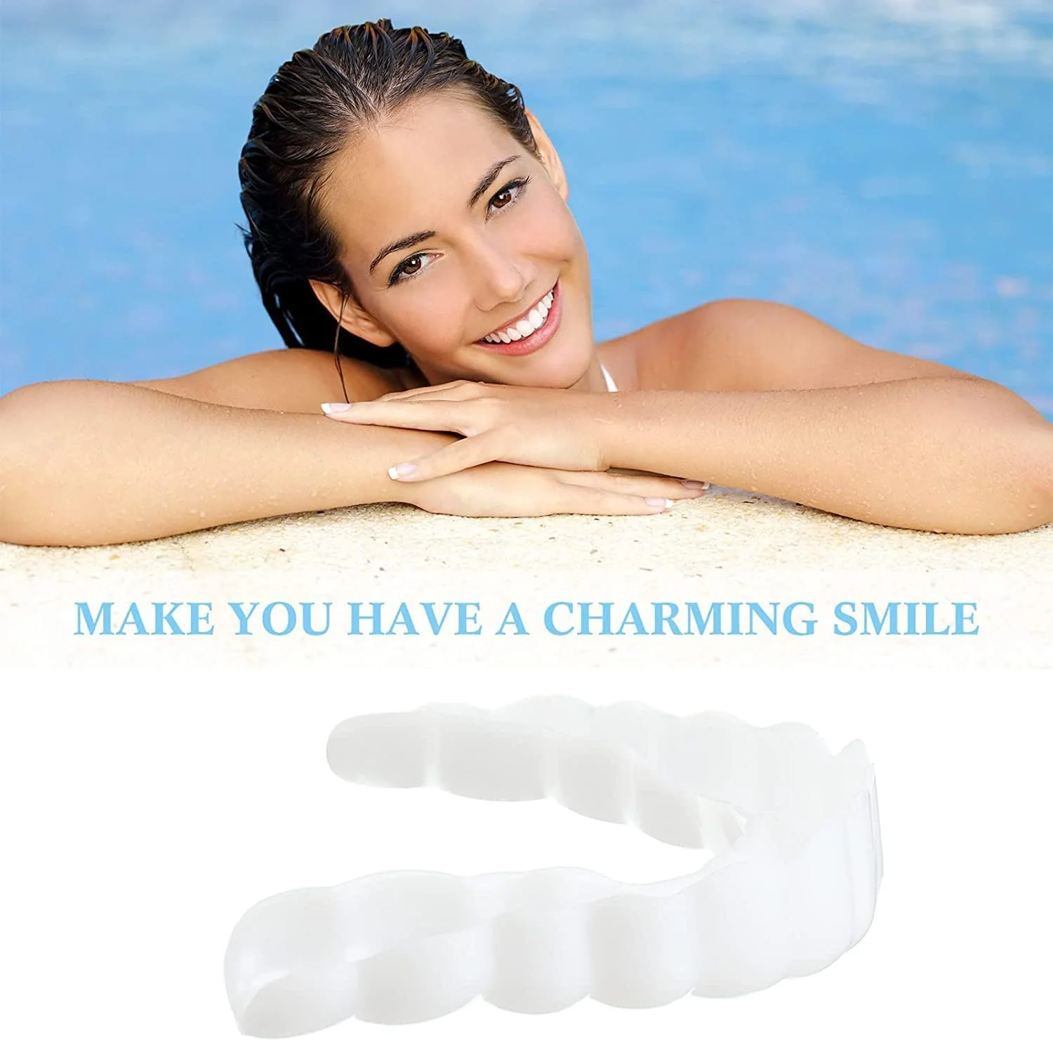 دو جفت دندان مصنوعی فوری، دندان های روکش زیبایی، دندان های لبخند، روکش های بالا و پایین دندان مصنوعی گیره ای، لبخند خود را در خانه در عرض چند دقیقه اصلاح کنید! برای مردان و زنان با دندان های بد دو جفت دندان مصنوعی فوری، دندان های روکش زیبایی، دندان های لبخند، روکش های بالا و پایین دندان مصنوعی گیره ای، لبخند خود را در خانه در عرض چند دقیقه اصلاح کنید! برای مردان و زنان با دندان های بد