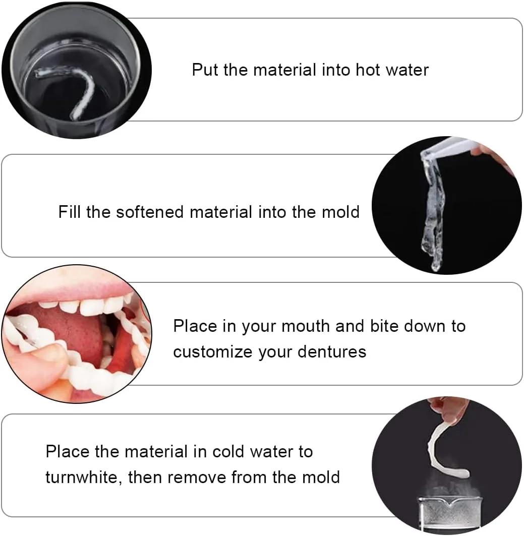 دندان مصنوعی HNJUSR، 1 جفت دندانپزشکی موقت، روکش دندان، دندان مصنوعی موقت بالا و پایین، لبخند بی نقص دندانی، با جعبه نگهداری برای مردان و زنان دندان مصنوعی HNJUSR، 1 جفت دندانپزشکی موقت، روکش دندان، دندان مصنوعی موقت بالا و پایین، لبخند بی نقص دندانی، با جعبه نگهداری برای مردان و زنان