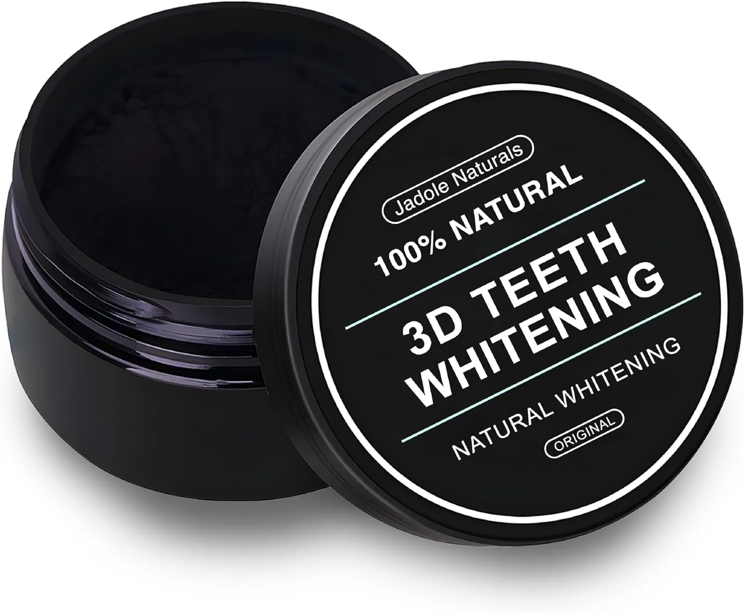 پودر سفید کننده دندان سه بعدی Jadole Naturals | بهبود سلامت دهان، تنفس تازه، پنهان کننده لکه، خنثی کننده زردی، تقویت کننده مینای دندان | 100% طبیعی و خالص پودر سفید کننده دندان سه بعدی Jadole Naturals | بهبود سلامت دهان، تنفس تازه، پنهان کننده لکه، خنثی کننده زردی، تقویت کننده مینای دندان | 100% طبیعی و خالص