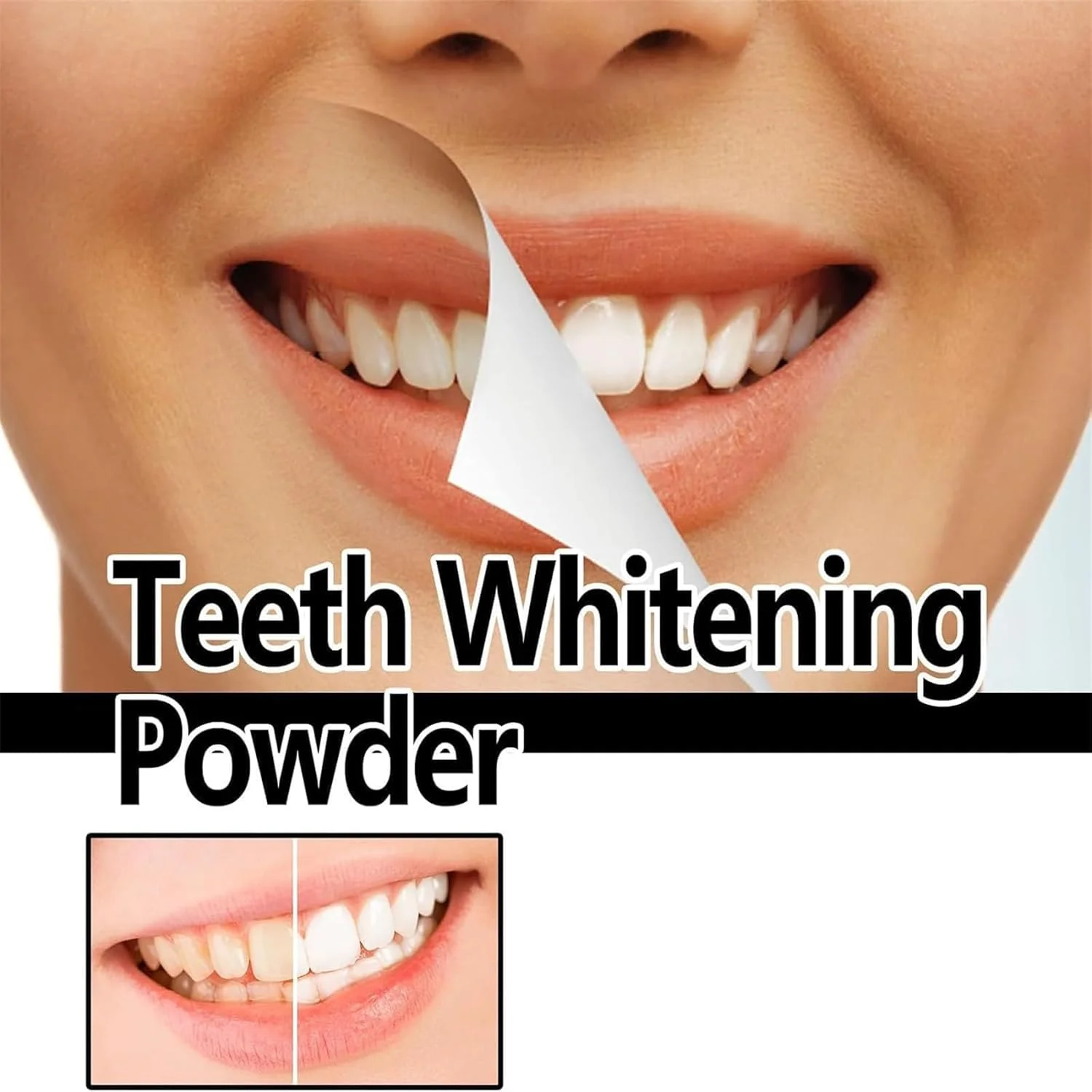 پودر سفید کننده طبیعی دندان KASTWAVE، پودر سفید کننده طبیعی دندان، پودر سفید کننده طبیعی دندان با نارگیل فعال، تمیز کننده عمیق دندان (2 عدد)