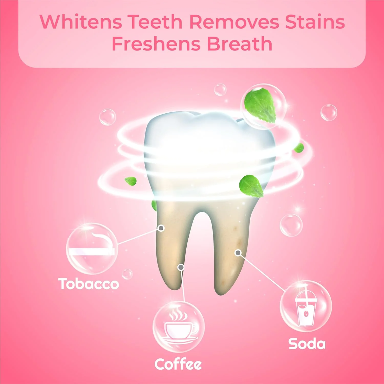 پودر سفید کننده دندان سه بعدی Jadole Naturals | بهبود سلامت دهان، تنفس تازه، پنهان کننده لکه، خنثی کننده زردی، تقویت کننده مینای دندان | 100% طبیعی و خالص