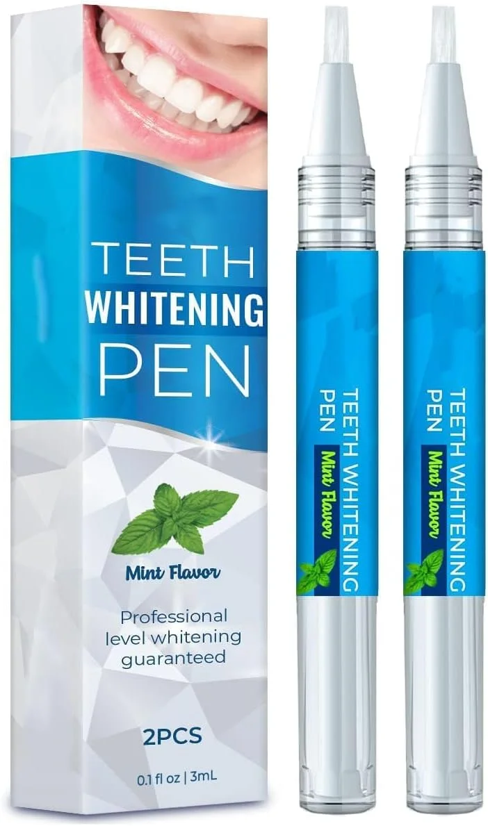 قلم سفید کننده دندان خزنا، بسته 2 عددی، اسانس پاک کننده لکه دندان، کیت سفید کننده دندان دلوکس، حذف سریع و موثر لکه دندان (طعم نعناع طبیعی) قلم سفید کننده دندان خزنا، بسته 2 عددی، اسانس پاک کننده لکه دندان، کیت سفید کننده دندان دلوکس، حذف سریع و موثر لکه دندان (طعم نعناع طبیعی)