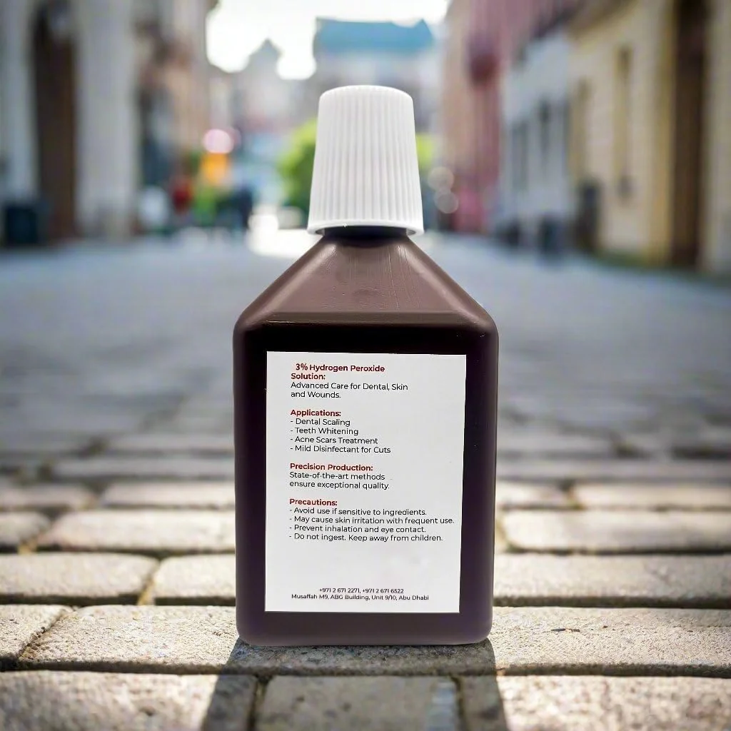 محلول هیدروژن پراکسید کینگ ماریوت تجهیزات پزشکی | 3٪، 6٪، 12٪، 30٪ | 250 میلی لیتر | جرم گیری دندان و سفید کردن دندان | درمان جای زخم آکنه | ضد عفونی کننده ملایم برای بریدگی ها و زخم های پوستی (3٪) محلول هیدروژن پراکسید کینگ ماریوت تجهیزات پزشکی | 3٪، 6٪، 12٪، 30٪ | 250 میلی لیتر | جرم گیری دندان و سفید کردن دندان | درمان جای زخم آکنه | ضد عفونی کننده ملایم برای بریدگی ها و زخم های پوستی (3٪)