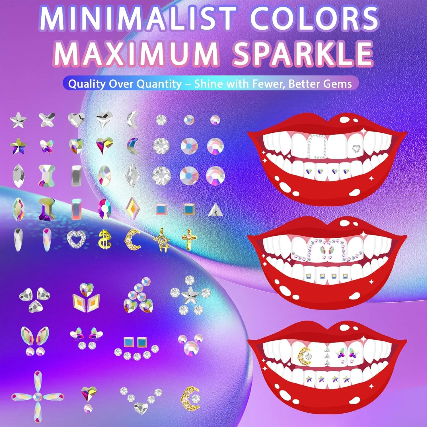 کیت نگین دندان Loeland، کیت جواهرات کریستالی DIY، کیت نگین دندان شیک و حرفه ای برای دندان، کیت استارتر جواهرات دندان کیت نگین دندان Loeland، کیت جواهرات کریستالی DIY، کیت نگین دندان شیک و حرفه ای برای دندان، کیت استارتر جواهرات دندان