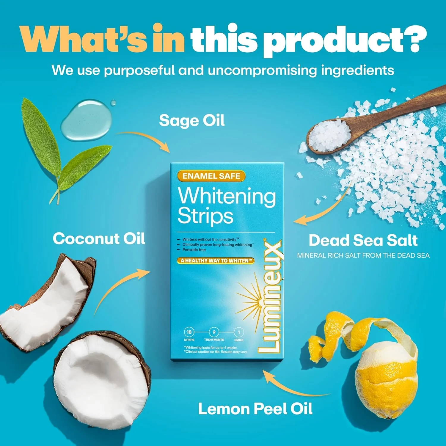 کیت سفید کننده دندان لومینوکس - 14 نوار، 7 درمان، دهانشویه، خمیر دندان و مسواک بامبو - دارای گواهی غیر سمی، بدون فلوراید کیت سفید کننده دندان لومینوکس - 14 نوار، 7 درمان، دهانشویه، خمیر دندان و مسواک بامبو - دارای گواهی غیر سمی، بدون فلوراید