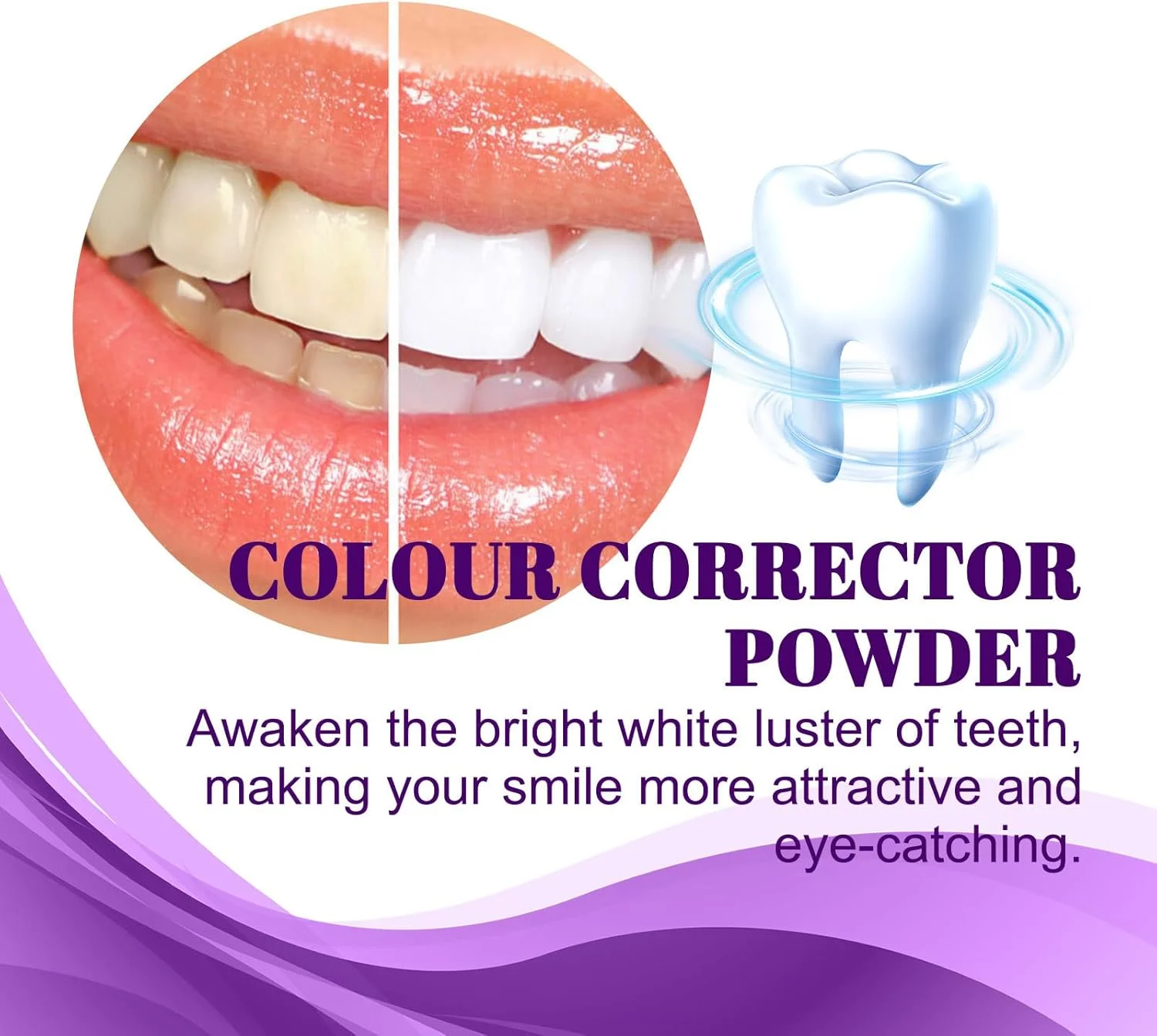 پودر درخشان سفید کننده و تمیز کننده دندان، پودر سفید کننده حرفه ای، پودر دندان معدنی، از بین برنده لکه های قدیمی، 30 گرم پودر درخشان سفید کننده و تمیز کننده دندان، پودر سفید کننده حرفه ای، پودر دندان معدنی، از بین برنده لکه های قدیمی، 30 گرم