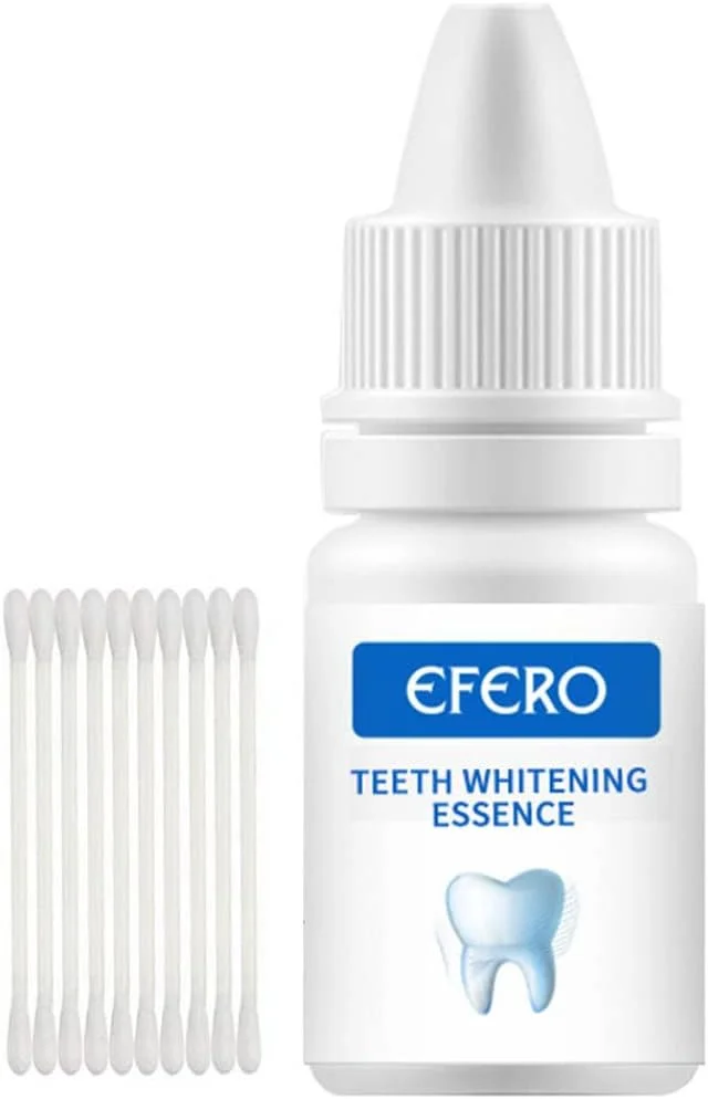 مجموعه لوازم آرایشی اسانس سفید کننده دندان EFERO سرم پاک کننده دندان بهداشت دهان و دندان از بین برنده لکه های پلاک 10 میلی لیتر