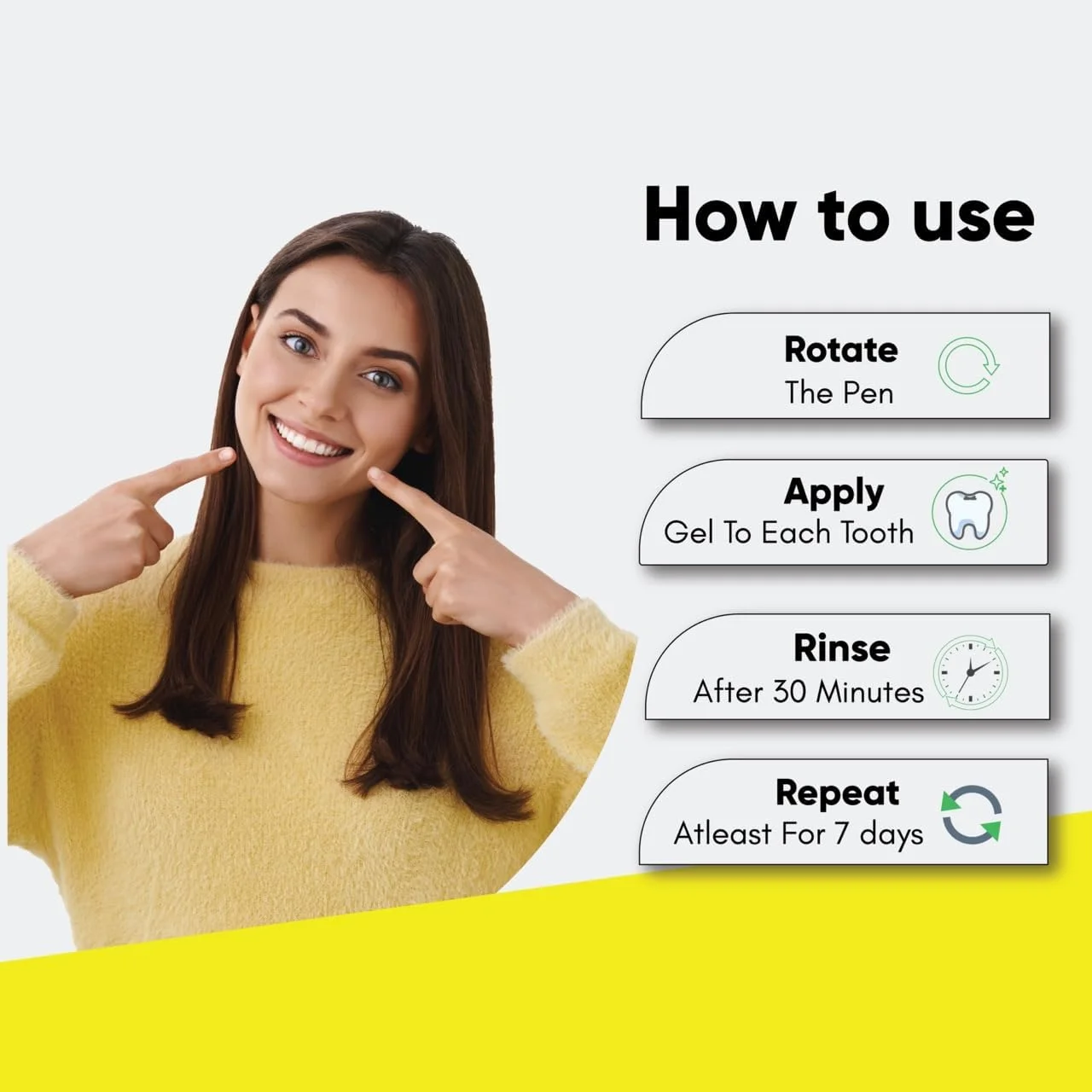 قلم سفید کننده دندان Masofta برای از بین بردن لکه های زرد و تیره با PAP+، بدون پراکسید و بدون ایجاد حساسیت - 2 میلی لیتر قلم سفید کننده دندان Masofta برای از بین بردن لکه های زرد و تیره با PAP+، بدون پراکسید و بدون ایجاد حساسیت - 2 میلی لیتر