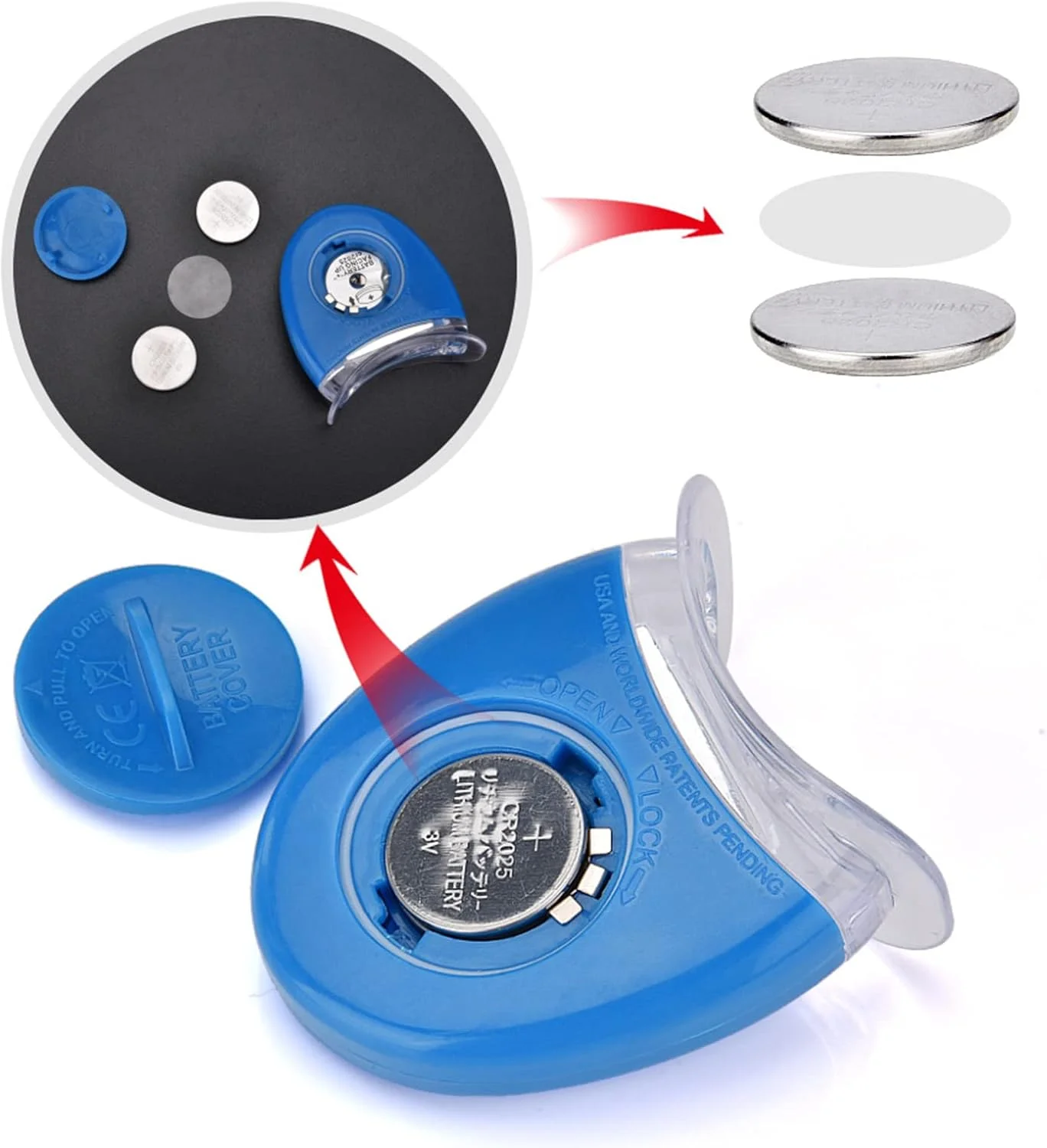 کیت سفید کننده دندان OUNA، سفید کننده دندان با نور سرد و سری U شکل، تمیز کننده دندان کیت سفید کننده دندان OUNA، سفید کننده دندان با نور سرد و سری U شکل، تمیز کننده دندان