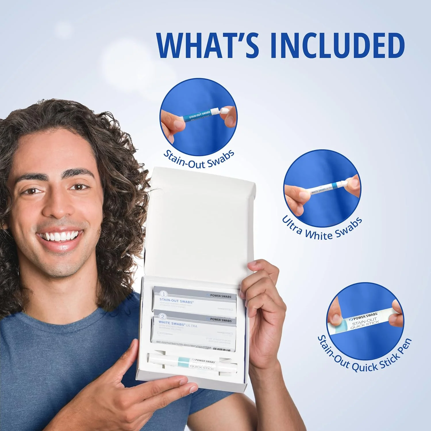 سواب های قدرتمند - کیت سفید کننده دندان حرفه ای 7 روزه - برای استفاده در منزل - سفید کننده آسان 5 دقیقه ای دندان - سواب های سفید کننده دندان با فرمولاسیون دندانپزشک برای از بین بردن لکه ها سواب های قدرتمند - کیت سفید کننده دندان حرفه ای 7 روزه - برای استفاده در منزل - سفید کننده آسان 5 دقیقه ای دندان - سواب های سفید کننده دندان با فرمولاسیون دندانپزشک برای از بین بردن لکه ها