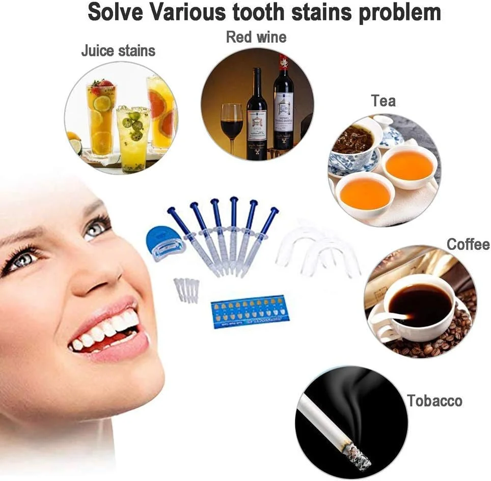 مجموعه حرفه ای سفید کننده دندان HASAIKA®، مجموعه سفید کننده دندان، کیت سفید کننده دندان با 10 عدد ژل سفید کننده، بهبود فوری دندان های زرد و تغییر رنگ مجموعه حرفه ای سفید کننده دندان HASAIKA®، مجموعه سفید کننده دندان، کیت سفید کننده دندان با 10 عدد ژل سفید کننده، بهبود فوری دندان های زرد و تغییر رنگ