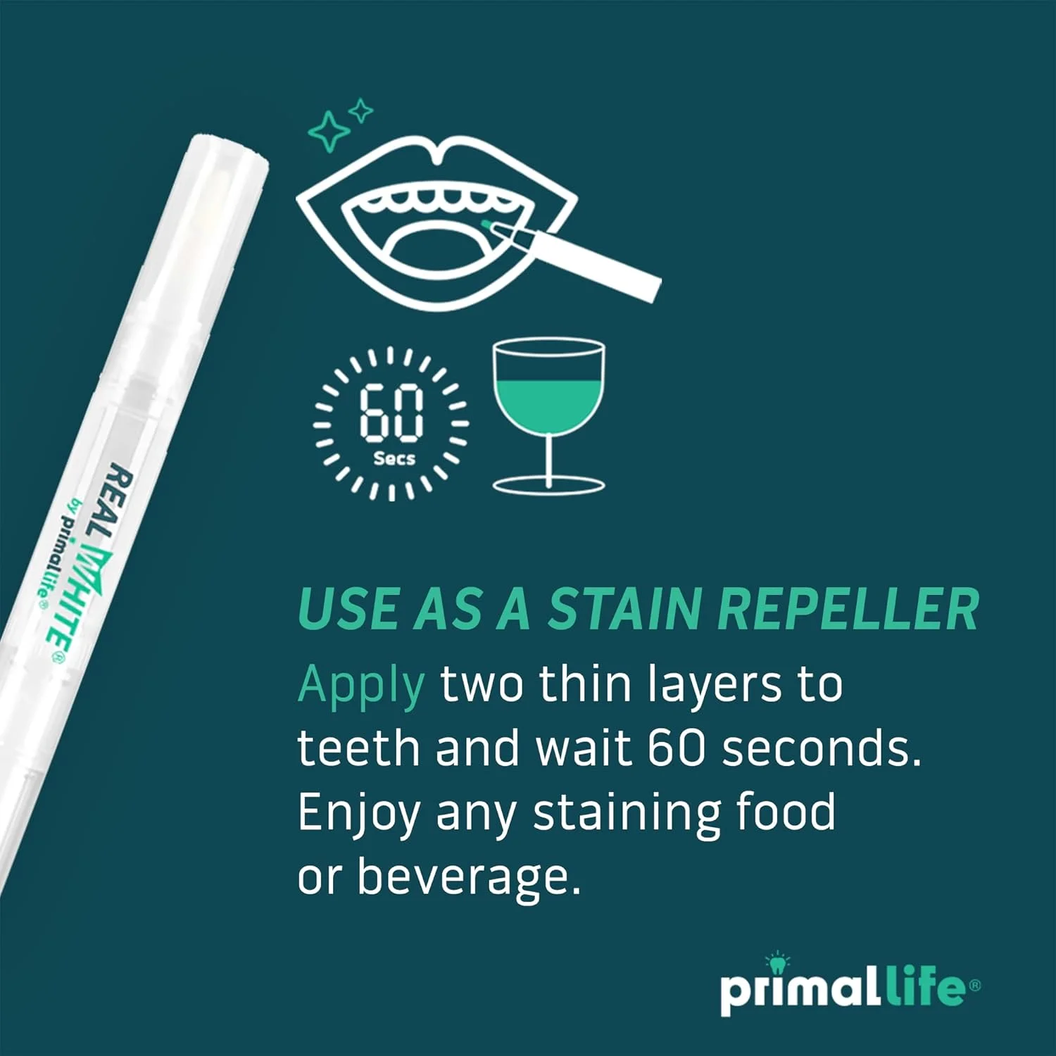 قلم سفید کننده دندان Real White از Primal Life Organics، کاملا طبیعی، بدون پراکسید، بدون ایجاد حساسیت، بسته 3 عددی قلم سفید کننده دندان Real White از Primal Life Organics، کاملا طبیعی، بدون پراکسید، بدون ایجاد حساسیت، بسته 3 عددی