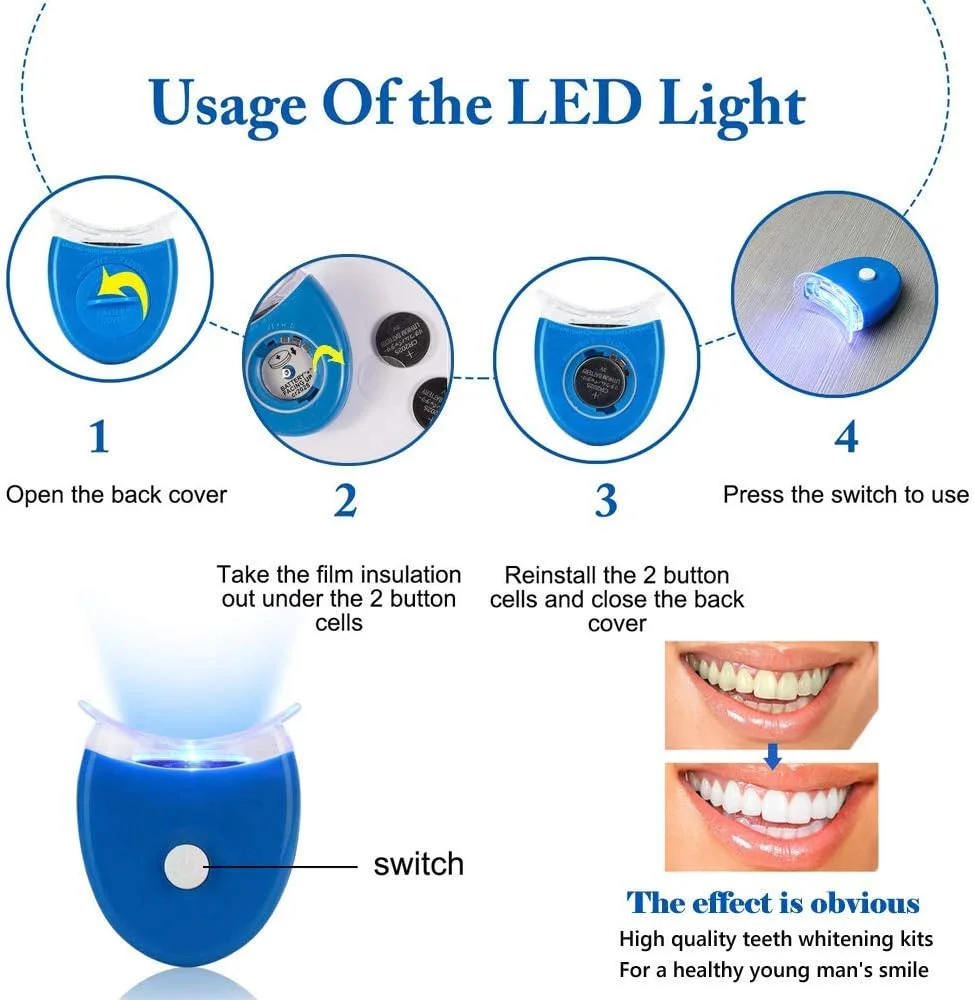 مجموعه حرفه ای سفید کننده دندان HASAIKA®، مجموعه سفید کننده دندان، کیت سفید کننده دندان با 10 عدد ژل سفید کننده، بهبود فوری دندان های زرد و تغییر رنگ مجموعه حرفه ای سفید کننده دندان HASAIKA®، مجموعه سفید کننده دندان، کیت سفید کننده دندان با 10 عدد ژل سفید کننده، بهبود فوری دندان های زرد و تغییر رنگ