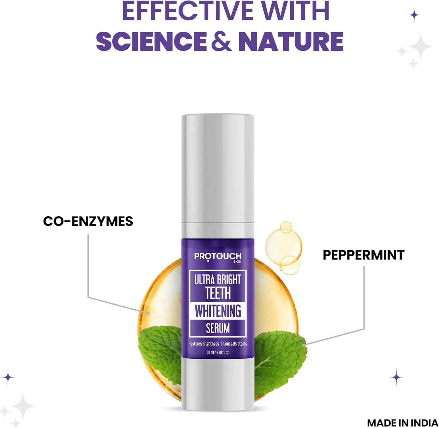 سرم سفید کننده دندان پروتوچ با درخشندگی فوق العاده | اصلاح کننده رنگ دندان | خمیر دندان بنفش برای سفید کردن دندان | از بین بردن لکه های دندان | بی خطر برای مینای دندان و سفید کننده موثر دندان | 30 میلی لیتر سرم سفید کننده دندان پروتوچ با درخشندگی فوق العاده | اصلاح کننده رنگ دندان | خمیر دندان بنفش برای سفید کردن دندان | از بین بردن لکه های دندان | بی خطر برای مینای دندان و سفید کننده موثر دندان | 30 میلی لیتر