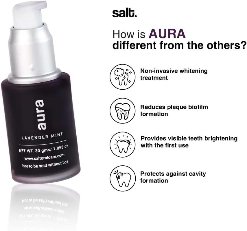 سرم اصلاح کننده رنگ دهان نمکی - سفید کننده فوری دندان | وگان و بدون فلوراید | غیر تهاجمی و غیر سایشی | خنثی کننده رنگ های زرد | فرمول طبیعی | 30 میلی لیتر سرم اصلاح کننده رنگ دهان نمکی - سفید کننده فوری دندان | وگان و بدون فلوراید | غیر تهاجمی و غیر سایشی | خنثی کننده رنگ های زرد | فرمول طبیعی | 30 میلی لیتر