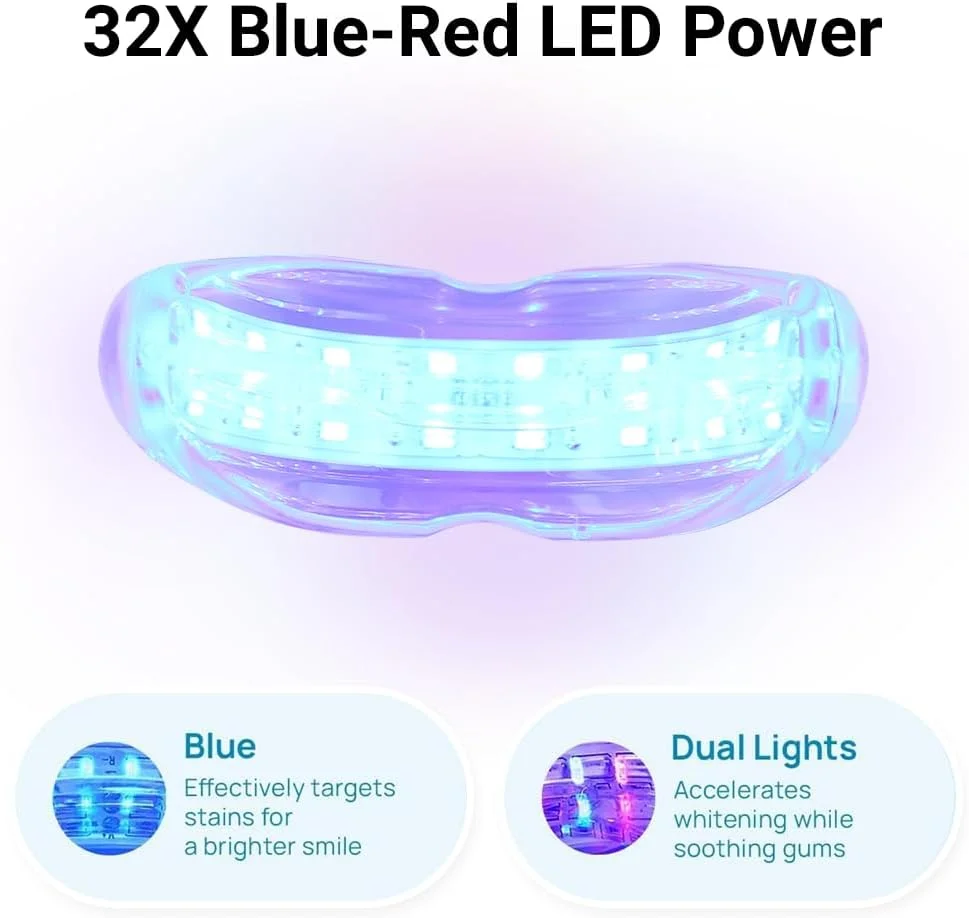 کیت سفید کننده دندان – نور LED و ژل سفید کننده به همراه سرنگ های معدنی کننده – سفید کننده حرفه ای برای دندان های حساس – از بین برنده لکه های ناشی از قهوه، شراب و سیگار کیت سفید کننده دندان – نور LED و ژل سفید کننده به همراه سرنگ های معدنی کننده – سفید کننده حرفه ای برای دندان های حساس – از بین برنده لکه های ناشی از قهوه، شراب و سیگار