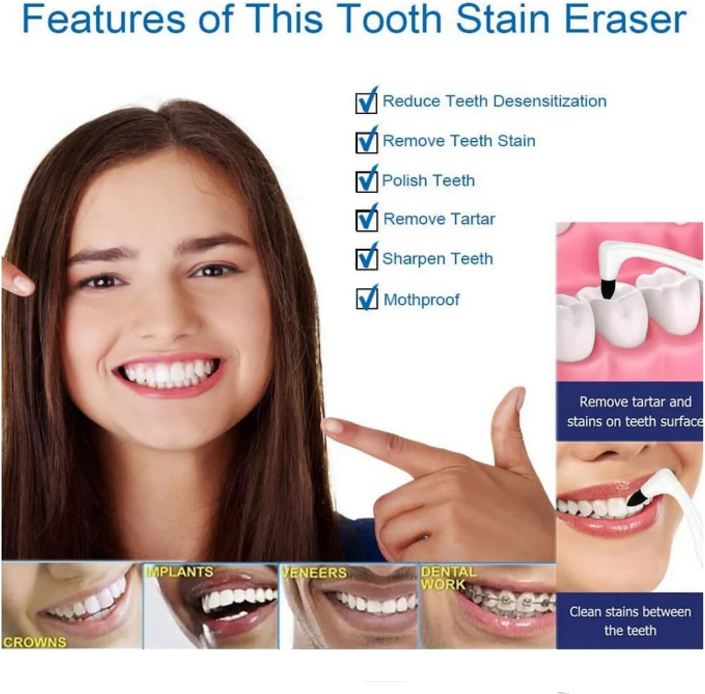 مجموعه ۳ عددی ابزار پاک کننده لکه دندان، جرم گیر و پولیش دندان مجموعه ۳ عددی ابزار پاک کننده لکه دندان، جرم گیر و پولیش دندان