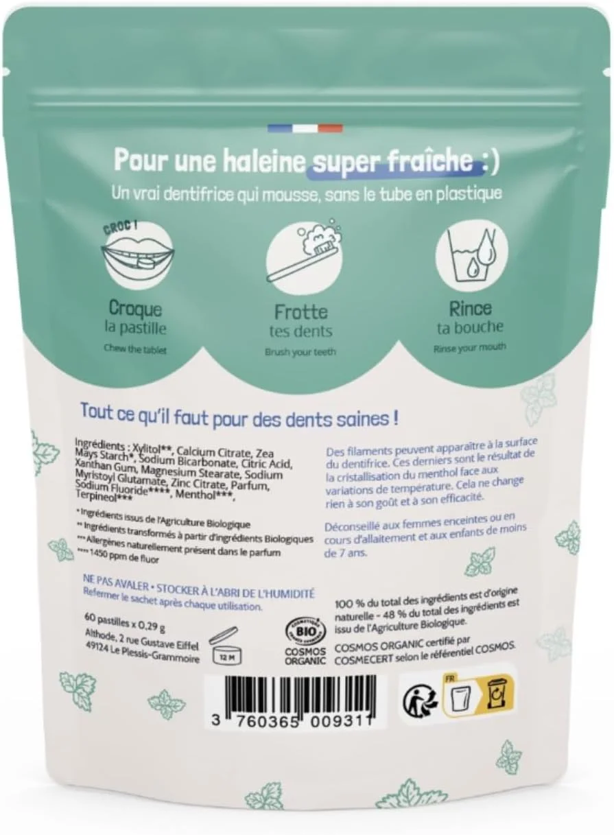 یک بسته ۱۸۰ عددی آدامس جویدنی، تولید فرانسه، ایده آل برای مسافرت، صرفه جویی در فضا (۱۸۰ عدد، نعنایی) یک بسته ۱۸۰ عددی آدامس جویدنی، تولید فرانسه، ایده آل برای مسافرت، صرفه جویی در فضا (۱۸۰ عدد، نعنایی)