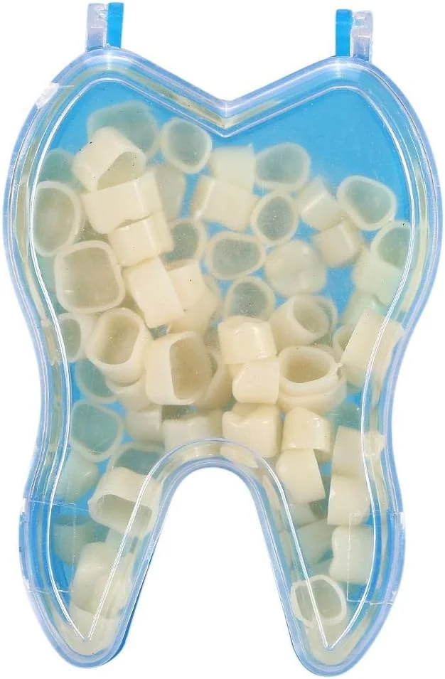 ۵۰ عدد روکش دندان، ۲ نوع روکش موقت مقاوم دندان با اندازه های مختلف مراقبت از دهان روکش قدامی (دندان های خلفی)