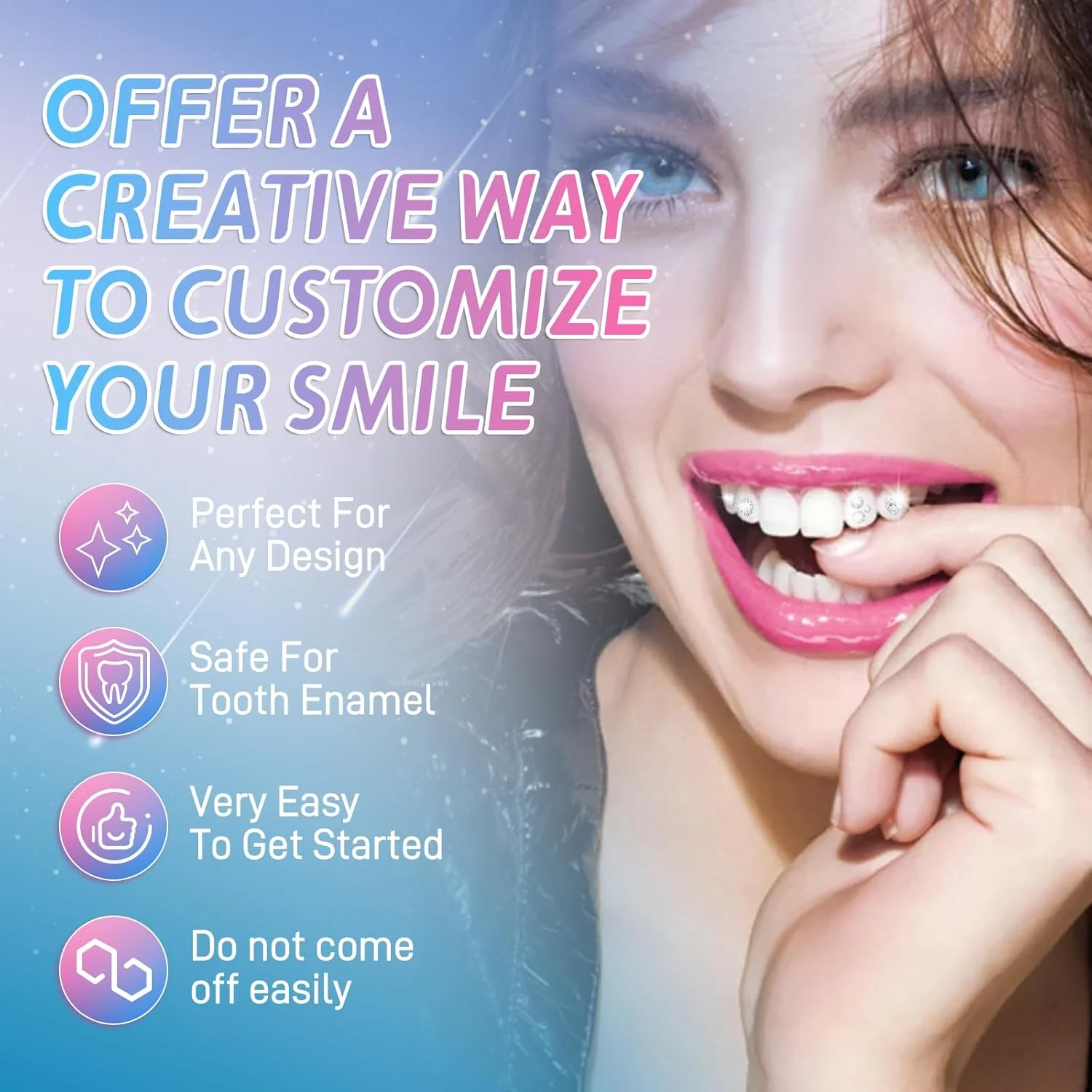 کیت نگین دندان با نور، مدل جدید ۲۰۲۵ برای آقایان و بانوان