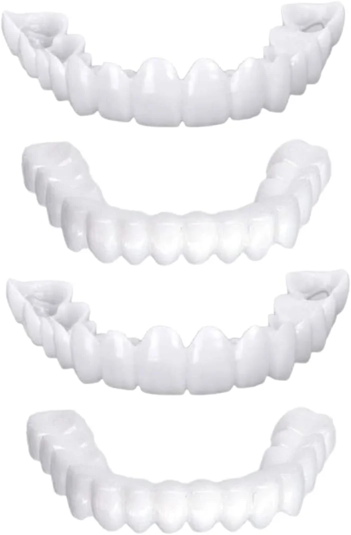 دندان مصنوعی موقت روکش دندان، دندان های فوری سفید کننده برای مردان و زنان، جایگزینی برای سفید کردن دندان های بد