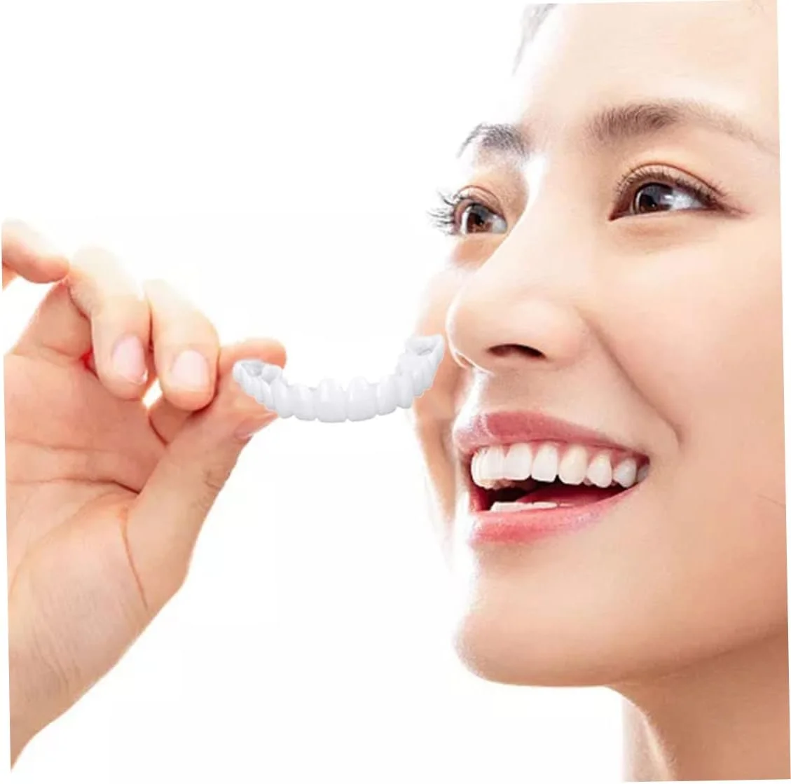 دندان مصنوعی موقت روکش دندان، دندان های فوری سفید کننده برای مردان و زنان، جایگزینی برای سفید کردن دندان های بد