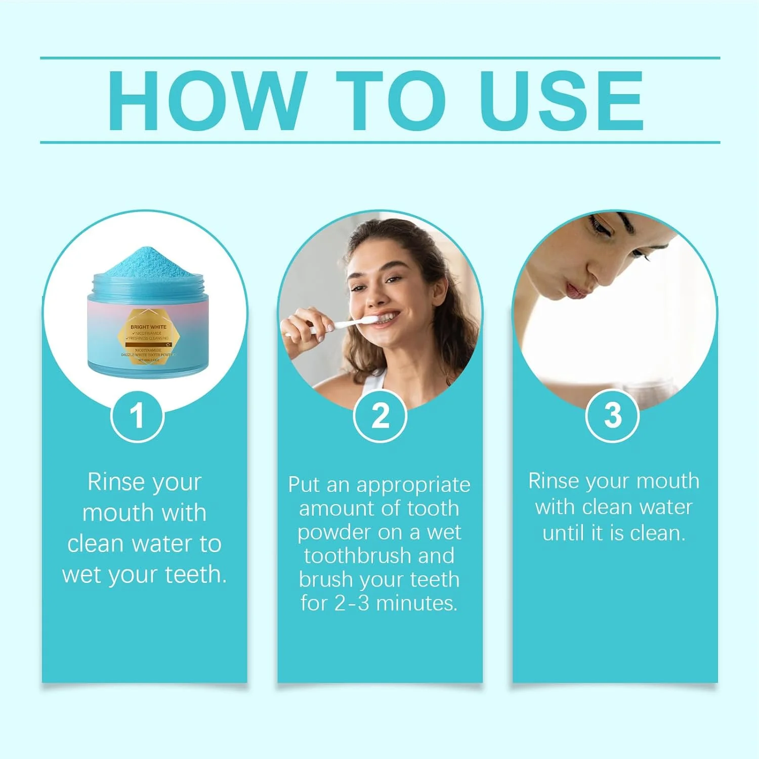 پودر خمیر دندان، مراقبت ملایم از دندان، پودر دندان ارگانیک ملایم با بافت ظریف برای تنفس با طراوت برای افراد سیگاری، سالمندان، بزرگسالان