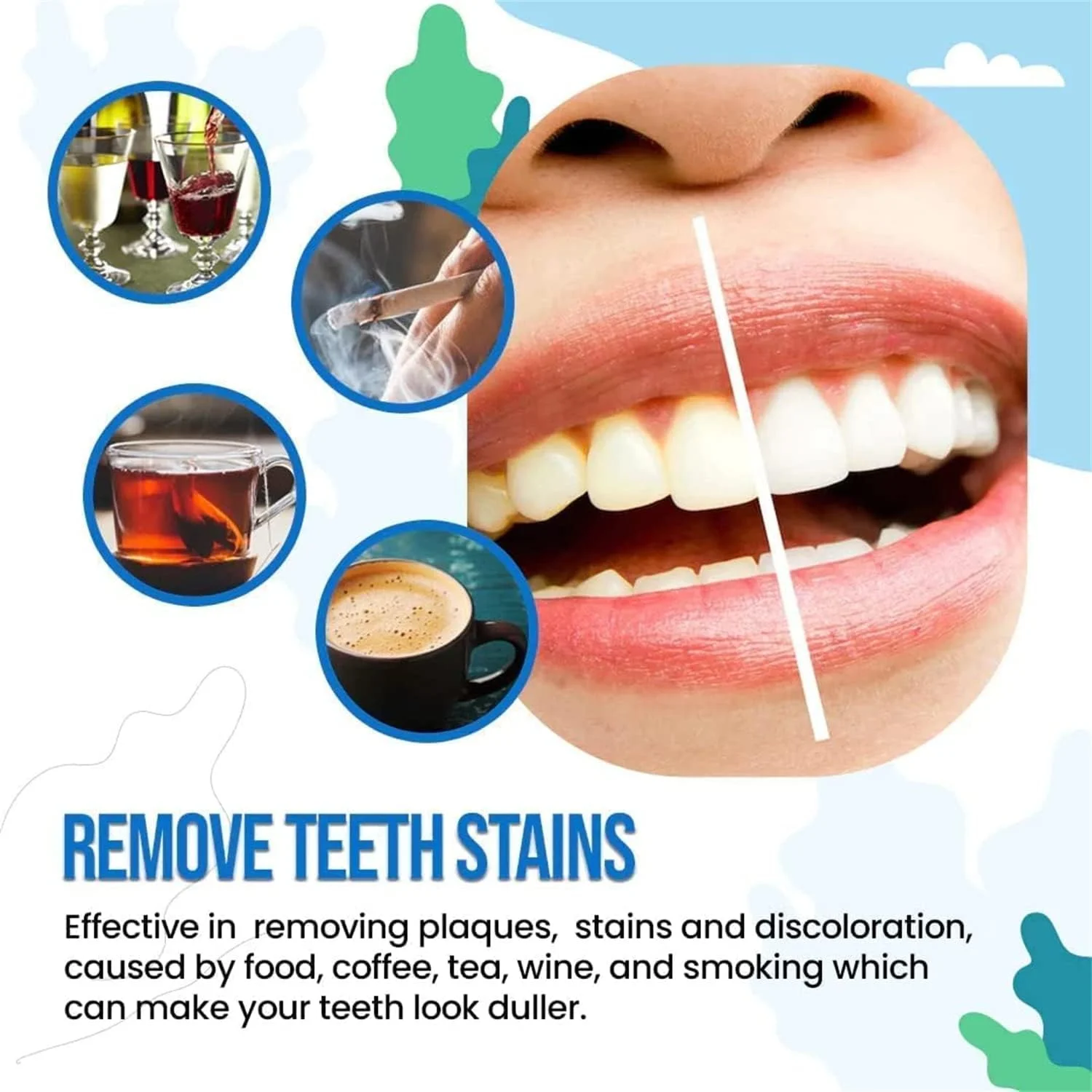 لاک سفید کننده فوری دندان، لاک دندان، پولیش دندان، فورا لبخندی درخشان داشته باشید، استفاده آسان (3 عدد)