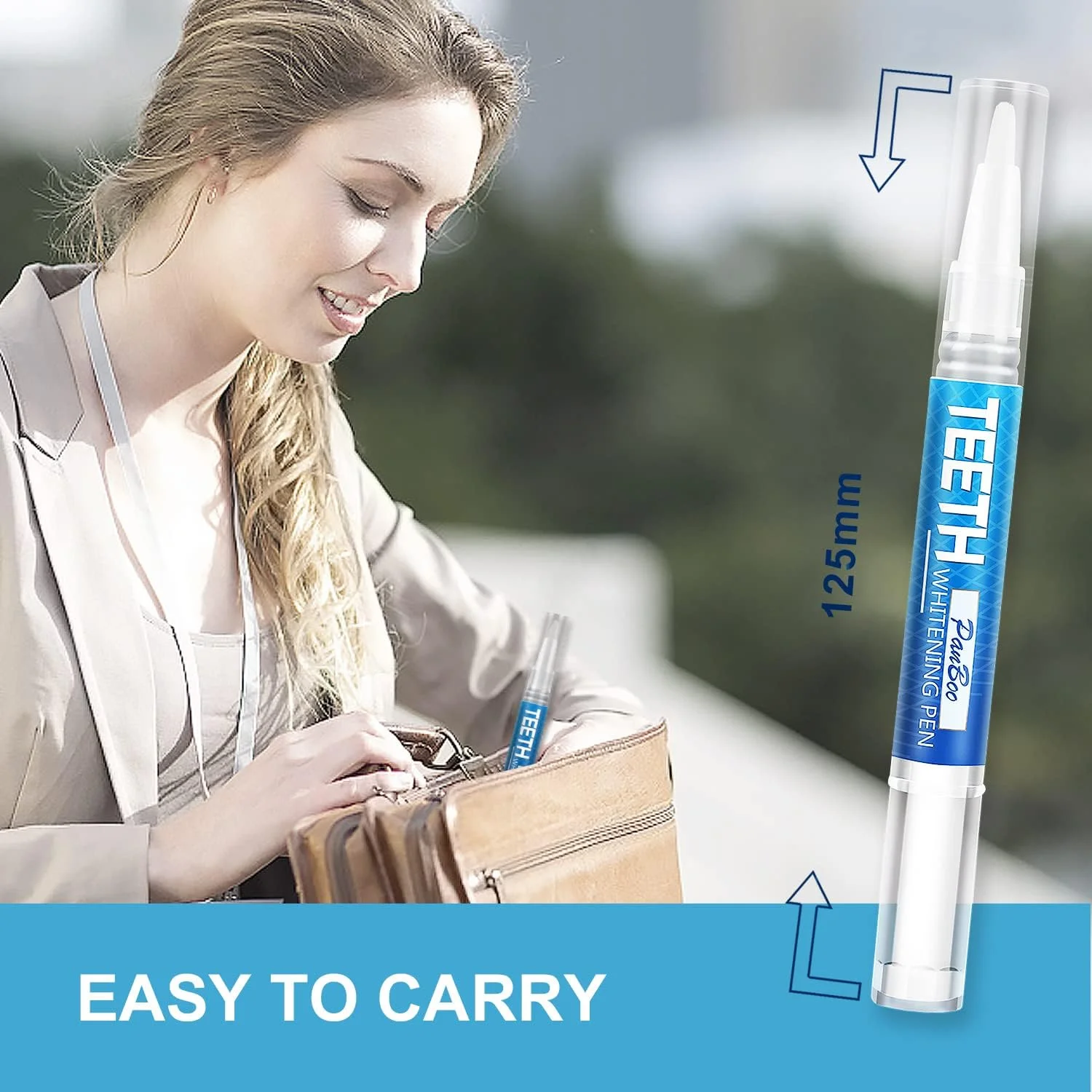 قلم سفید کننده دندان 4+1 (بسته 5 عددی)، بیش از 70 بار استفاده، استفاده دو بار در روز تا 1-6 درجه سفیدتر در 1-2 هفته، 4 قلم سفید کننده به همراه 1 قلم ضد حساسیت، ژل سفید کننده دندان موثر، بدون درد و ایمن برای مینای دندان