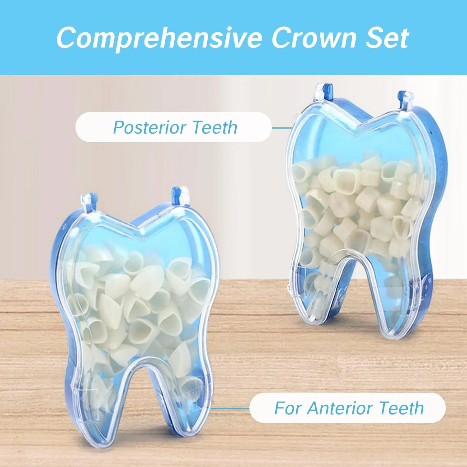 ۱۰۰ عدد روکش موقت دندان، کیت روکش دندان با کلاهک های آسیاب، روکش های دندانی فوری برای بزرگسالان، کیت ترمیم کلاهک دندان های شکسته برای استفاده قدامی خلفی ۱۰۰ عدد روکش موقت دندان، کیت روکش دندان با کلاهک های آسیاب، روکش های دندانی فوری برای بزرگسالان، کیت ترمیم کلاهک دندان های شکسته برای استفاده قدامی خلفی