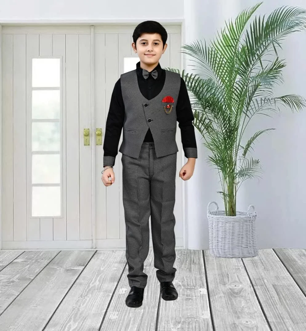 ست لباس 3 تکه پسرانه Zolario، کت، شلوار و پیراهن برای کودکان