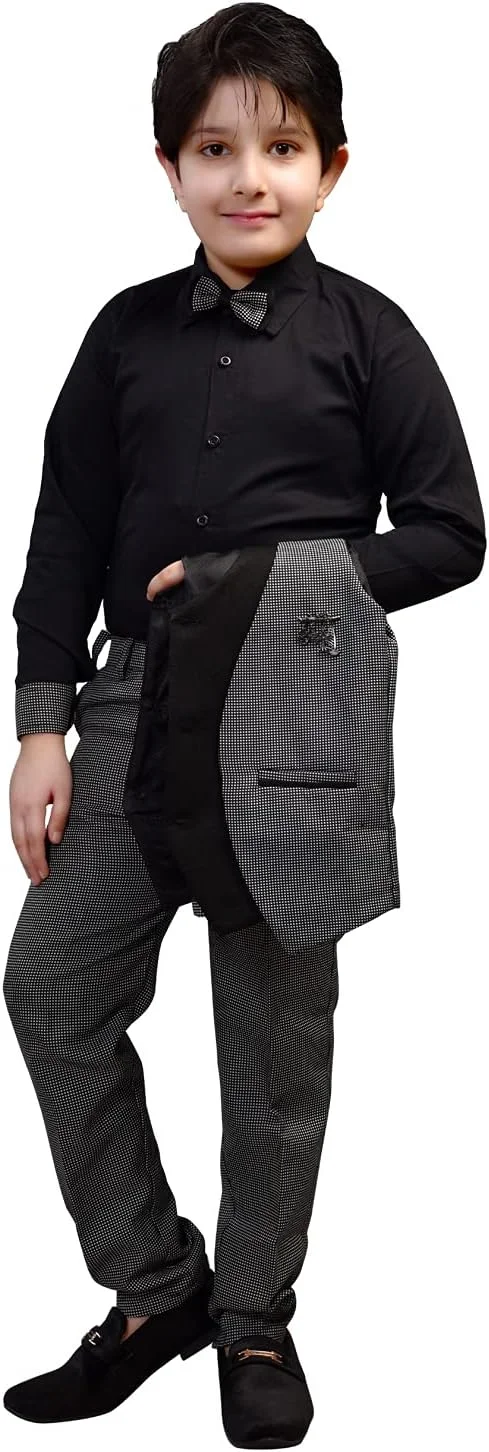 ست لباس پسرانه زولاریو، 3 تکه، شامل کت، شلوار و پیراهن، ایده آل برای عروسی و تولد.