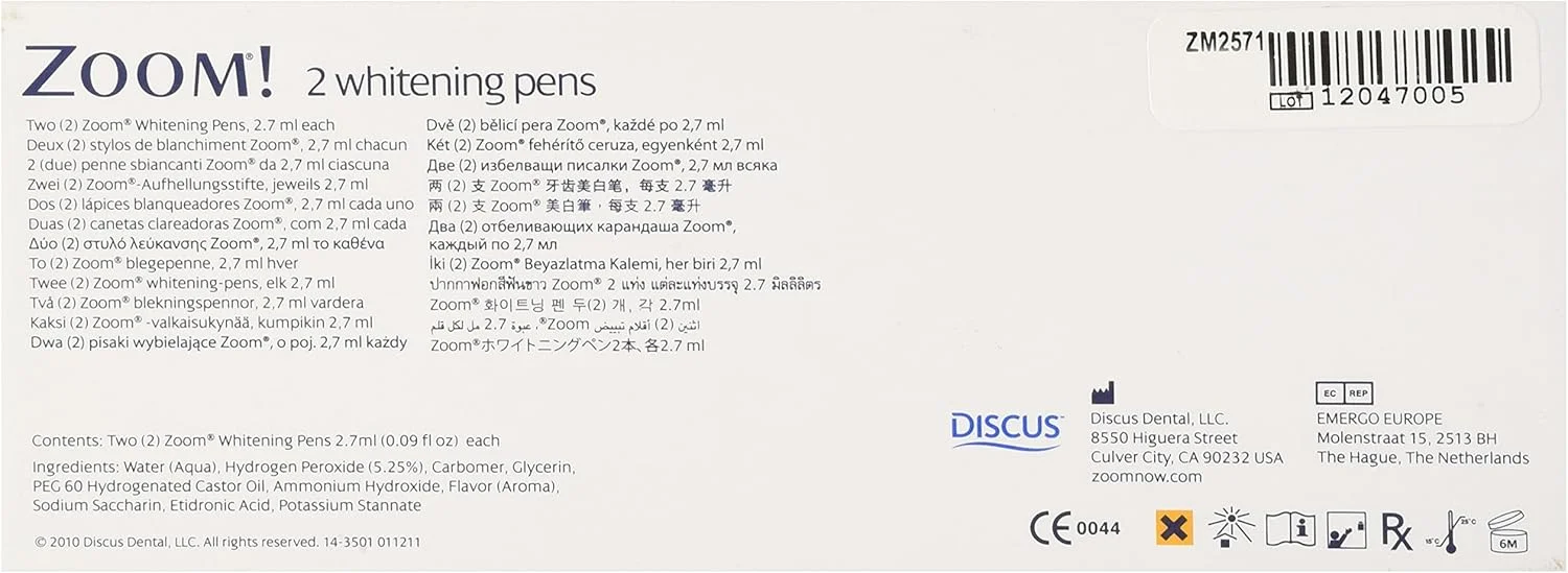 قلم های سفید کننده دندان زوم (مجموعا 2 عدد) بسته بندی جدید