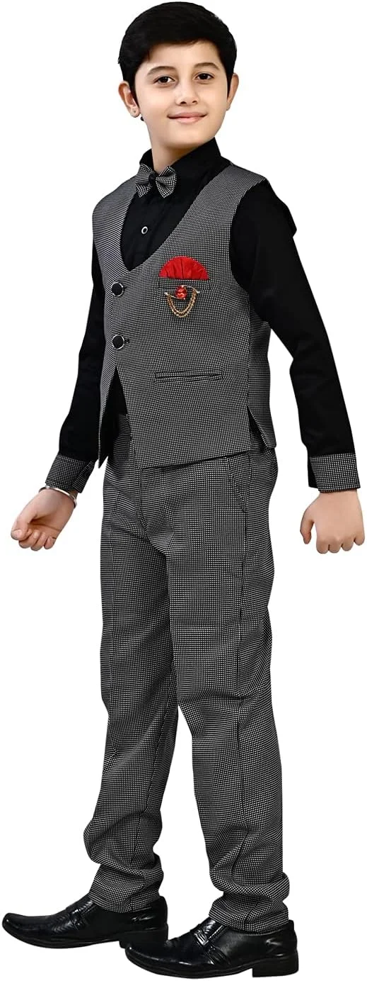 ست لباس 3 تکه پسرانه Zolario، کت، شلوار و پیراهن برای کودکان