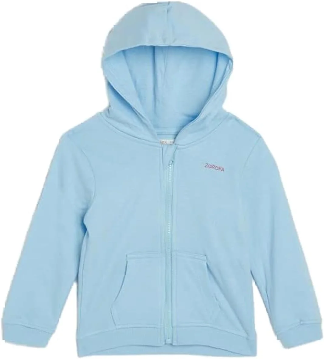 هودی کلاه دار طرح دار آبی زرافه مناسب کودکان - 0 تا 6 ماه