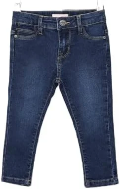 شلوار جین کشباف آبی بچه گانه زرافه - 12-18 ماه