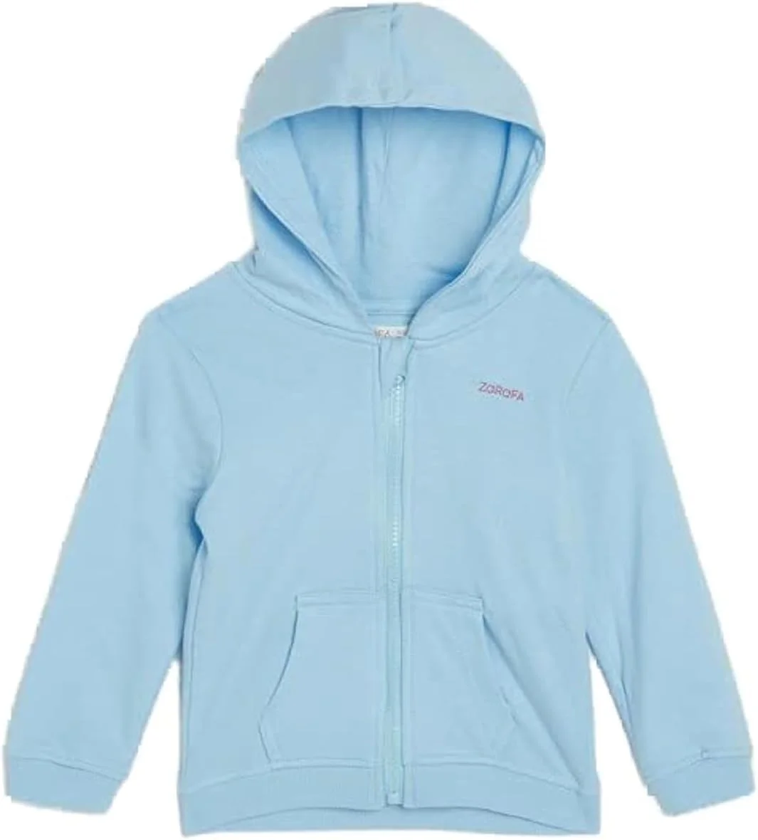 هودی کلاه دار طرح دار آبی کودکانه زرافه - 6 تا 12 ماه