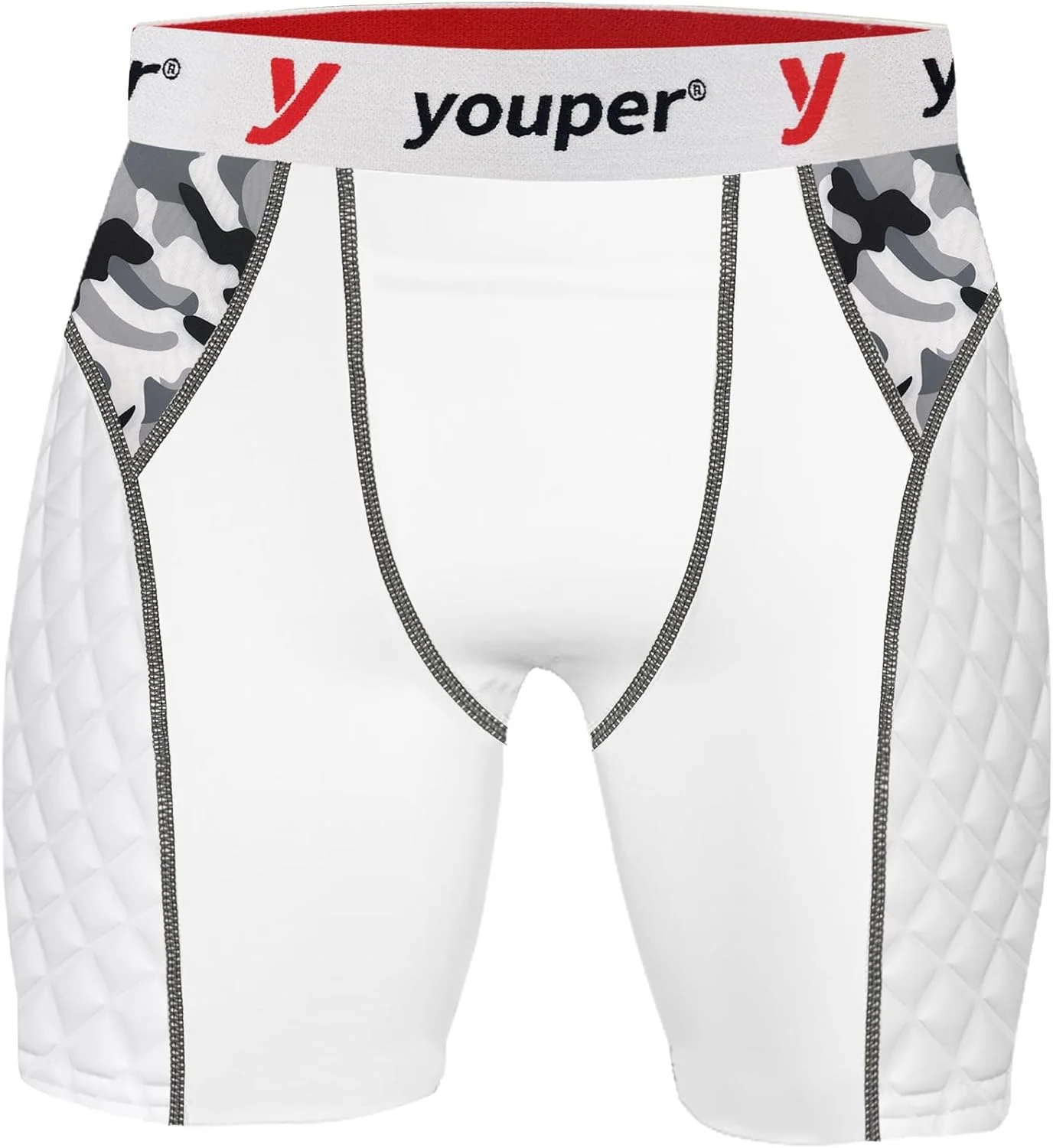 شورت اسلایدینگ پددار یوپر یوت الیت با جیب کاپ، شورت فشاری پسرانه برای بیسبال و فوتبال