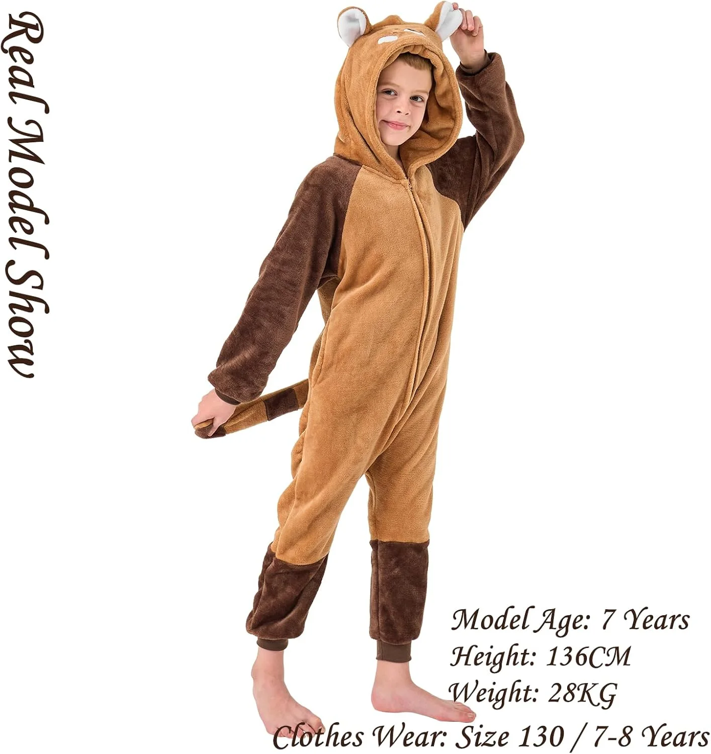 YLLSOPHAN هودی حیوانات برای پسران و دختران، طرح گاو، دایناسور، قورباغه، کوآلا، خرگوش، پاندا، لباس خواب زمستانی، جامپسوت، لباس خواب پشمی نرم و ضخیم