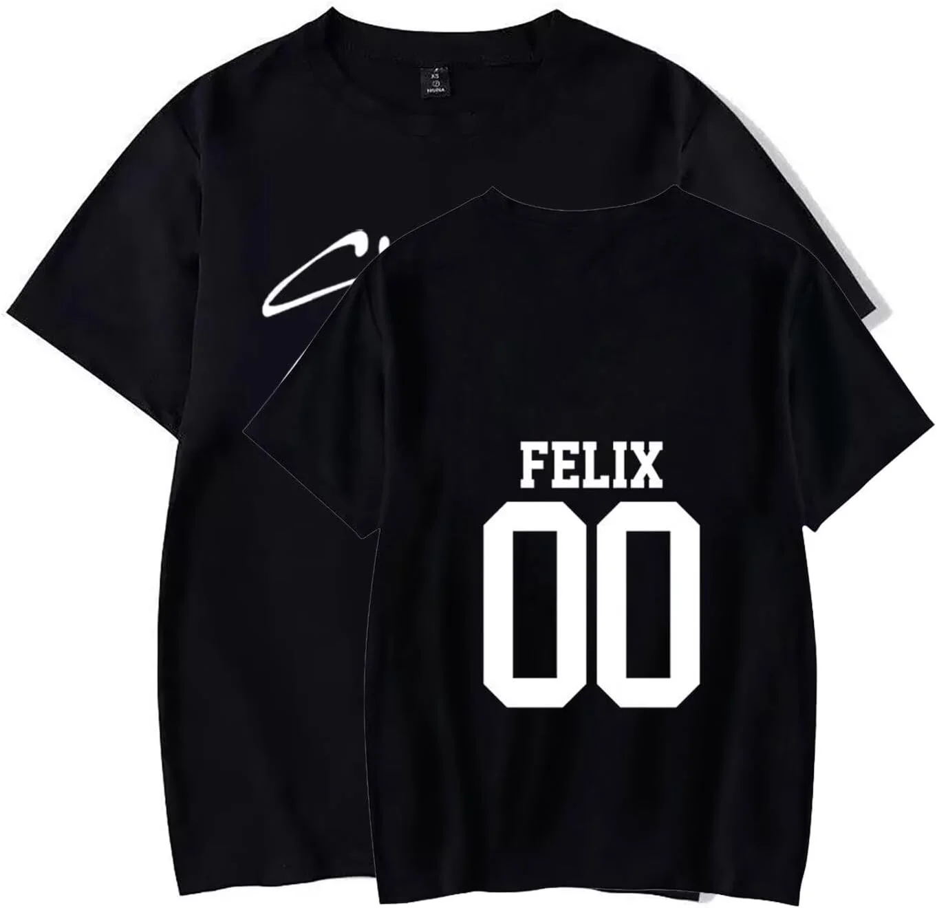 تی شرت کی پاپ جیسونگ فلیکس هیونجین ووجین مینهو، تی شرت یقه گرد унисекс