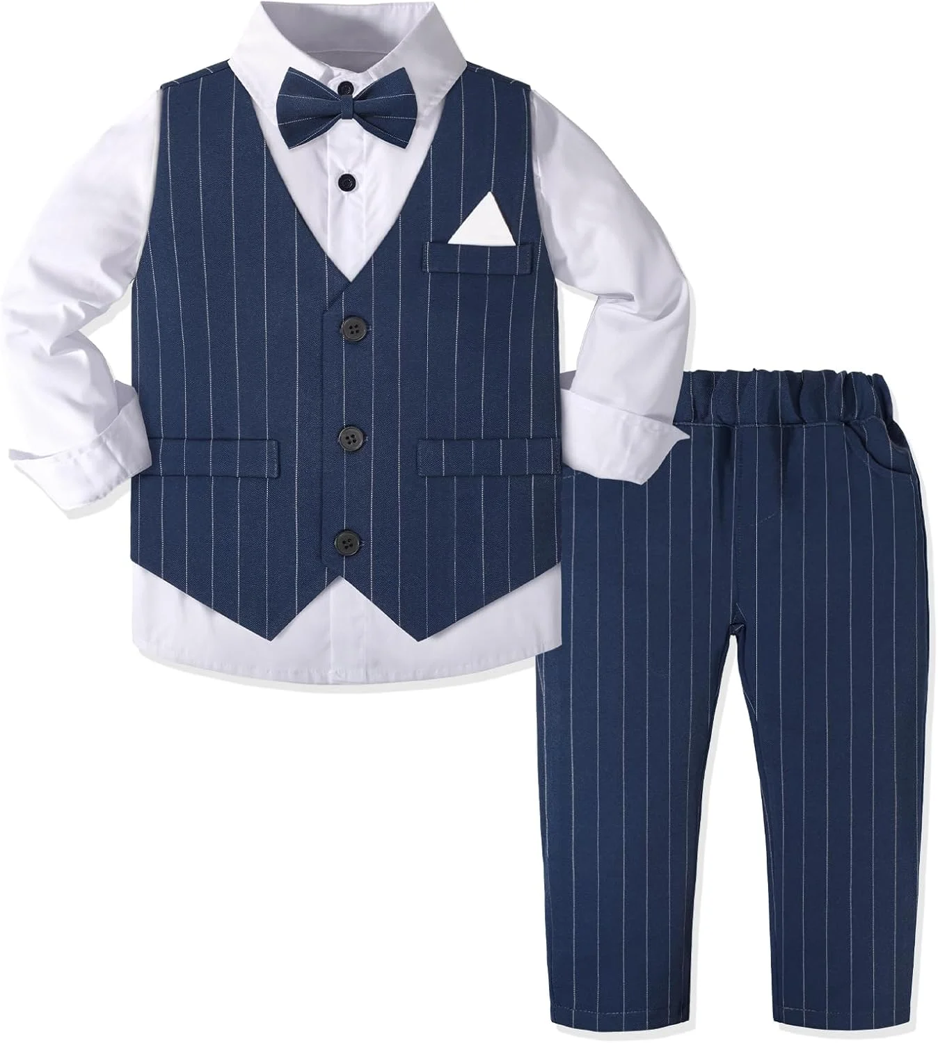 ست کت و شلوار رسمی پسرانه Yilaku مناسب کودکان برای عروسی، جشن کریسمس، 2 تا 7 سال