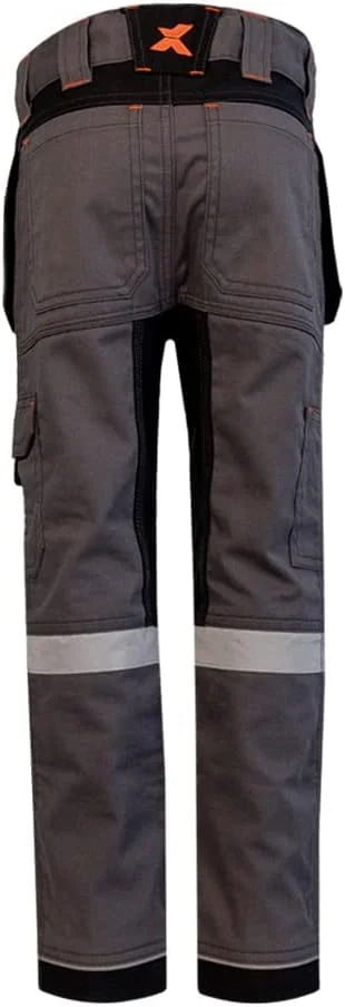 شلوار کار کشی پسرانه Xpert - PRO Junior. شلوار کارگو رزمی با فاق متناسب برای پسران با پنل های کشسان، جیب های کاربردی متعدد، کمر کشی و جزئیات دید بالا