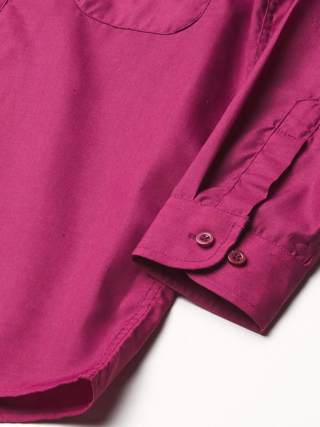 پیراهن آستین بلند دکمه دار پسرانه به همراه کراوات و دستمال جیبی، رنگ شرابی، سایز 18