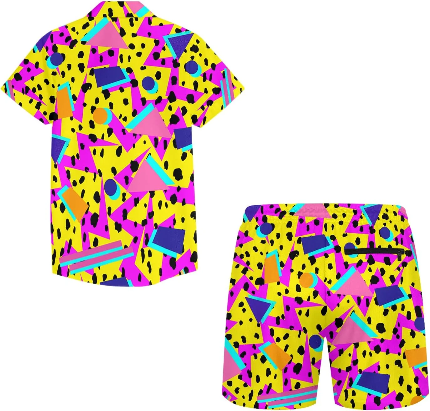 ست پیراهن آستین کوتاه و شلوارک پسرانه طرح هاوایی