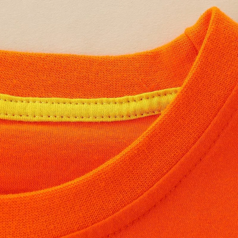 تی شرت نارنجی Warmbaby برای پسران نوپا، لباس آستین کوتاه بچه گانه