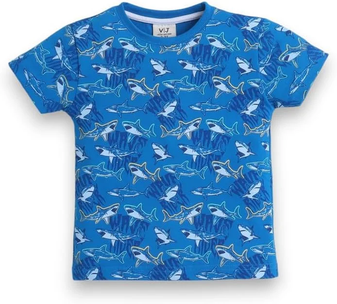 ست تی‌شرت و شلوارک پسرانه با طرح چاپی مدل SS24BPJST04