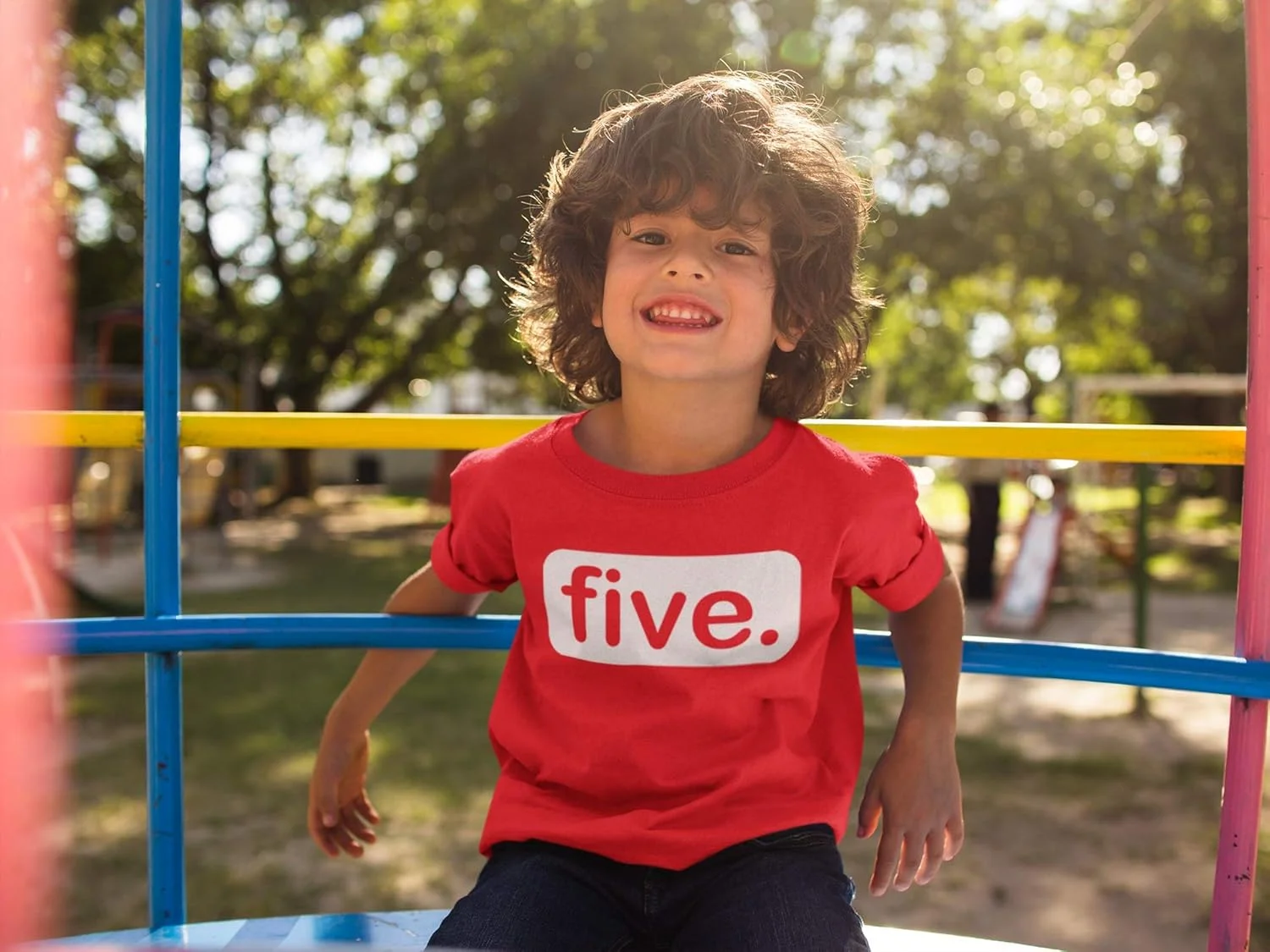 تی‌شرت تولد 5 سالگی پسرانه، هدیه تولد پنج سالگی برای پسر